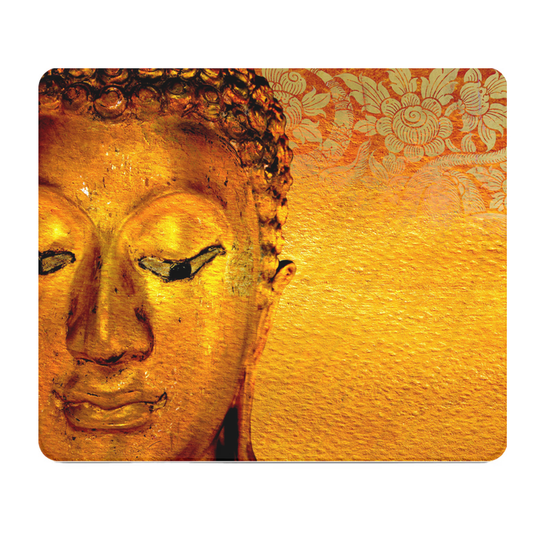 Golden Buddha Thick Mouse Pad For Zen Desk Mat Decor