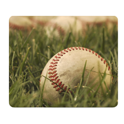 Baseball In Grass On Field Thick Mouse Pad For Desk