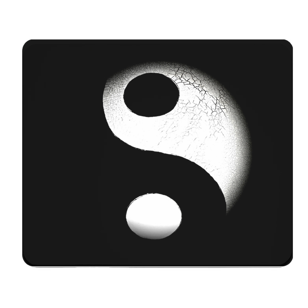 Yin Yang Symbol Thick Mouse Pad For Precise Cursor Control