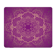 Purple Mandala Thick Mouse Pad Desk Mat Cushioned Surface