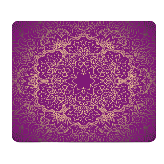 Purple Mandala Thick Mouse Pad Desk Mat Cushioned Surface