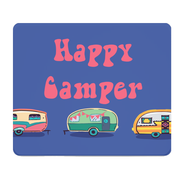 Happy Camper Thick Mouse Pad Campground Themed Desk Pad