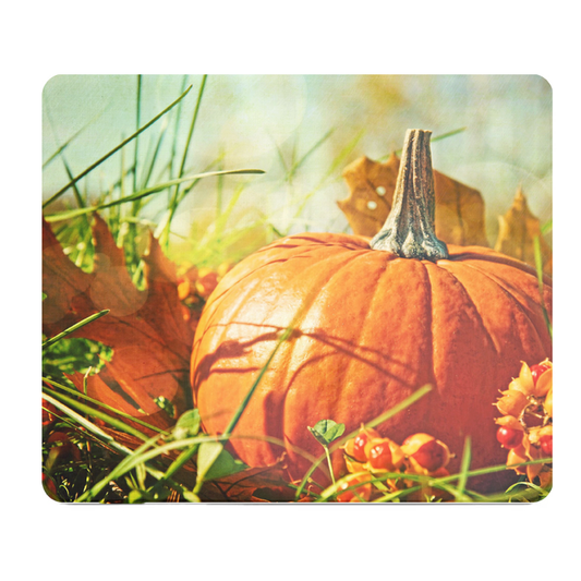 Autumn Pumpkin Thick Mouse Pad For Desk Comfort All Day