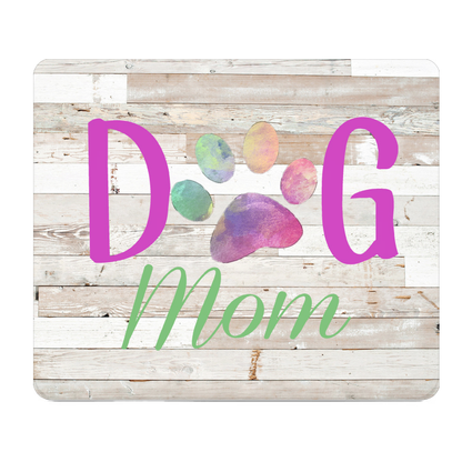 Dog Mom Thick Mouse Pad For Desk In Bright Colors Fun