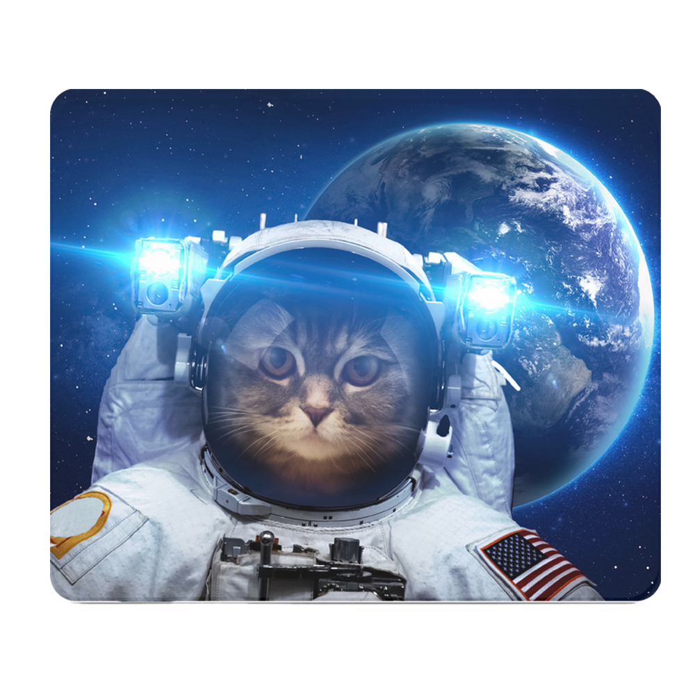 Cat In Space Thick Mouse Pad With Cushioned Surface