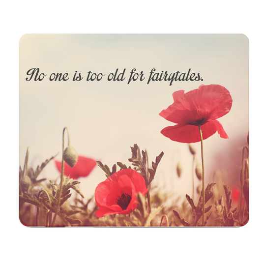 Vintage Fairytales Quote Thick Mouse Pad Desk Decor