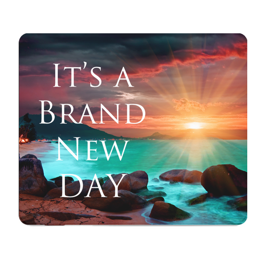 Its A Brand New Day Thick Mouse Pad Beach Sunset Desk Mat
