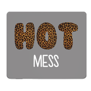 Hot Mess Cheetah Print Thick Mouse Pad Large Desk Pad