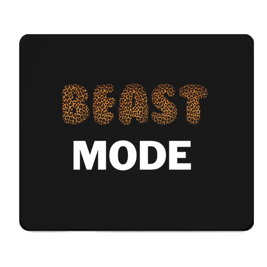 Beast Mode Thick Gaming Mouse Pad Leopard Print Surface