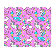 Magical Sweets Unicorn Cats Donuts Thick Mouse Pad