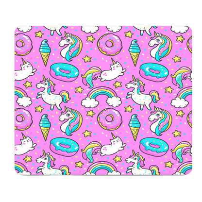 Magical Sweets Unicorn Cats Donuts Thick Mouse Pad