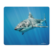 Great White Shark Thick Ocean Mouse Pad For Desk Setup