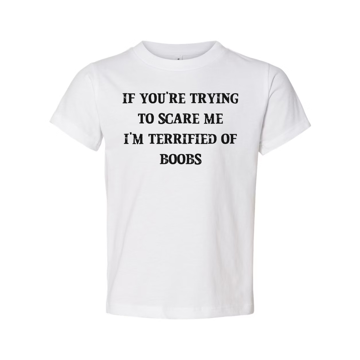 If You Are Trying To Scare Me I Am Terrified Of Boobs Tee