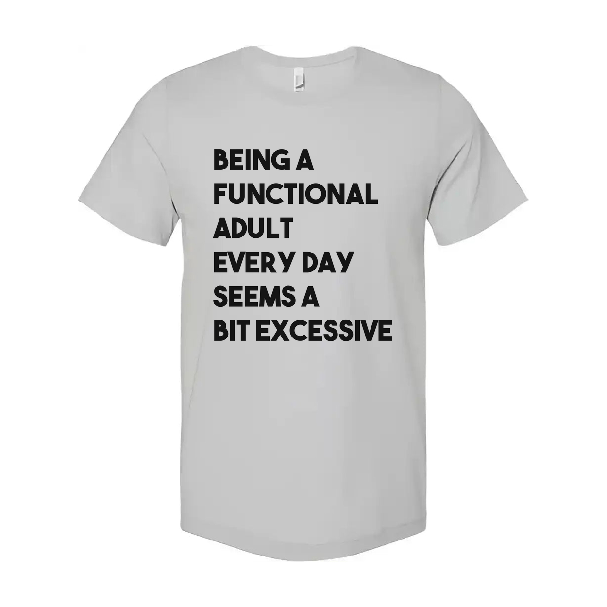 Being a Functional Adult Every Day Seems a Bit Excessive Tee