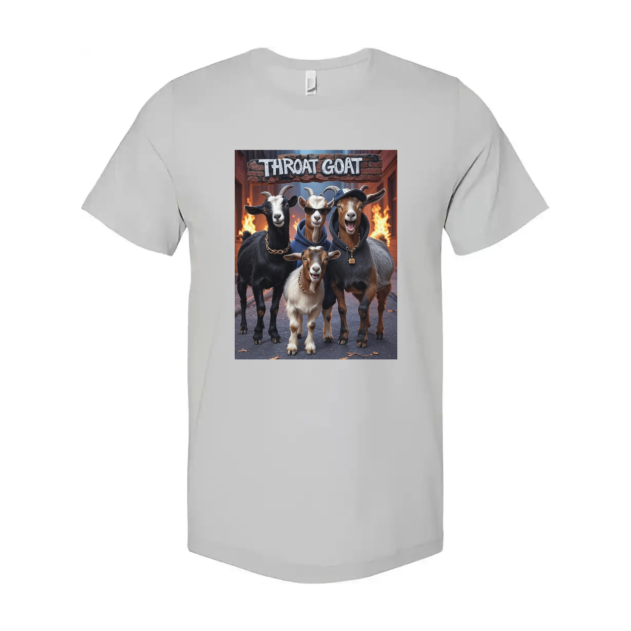 Throat Goat Unisex Graphic Tee Cotton Shirt Breathable