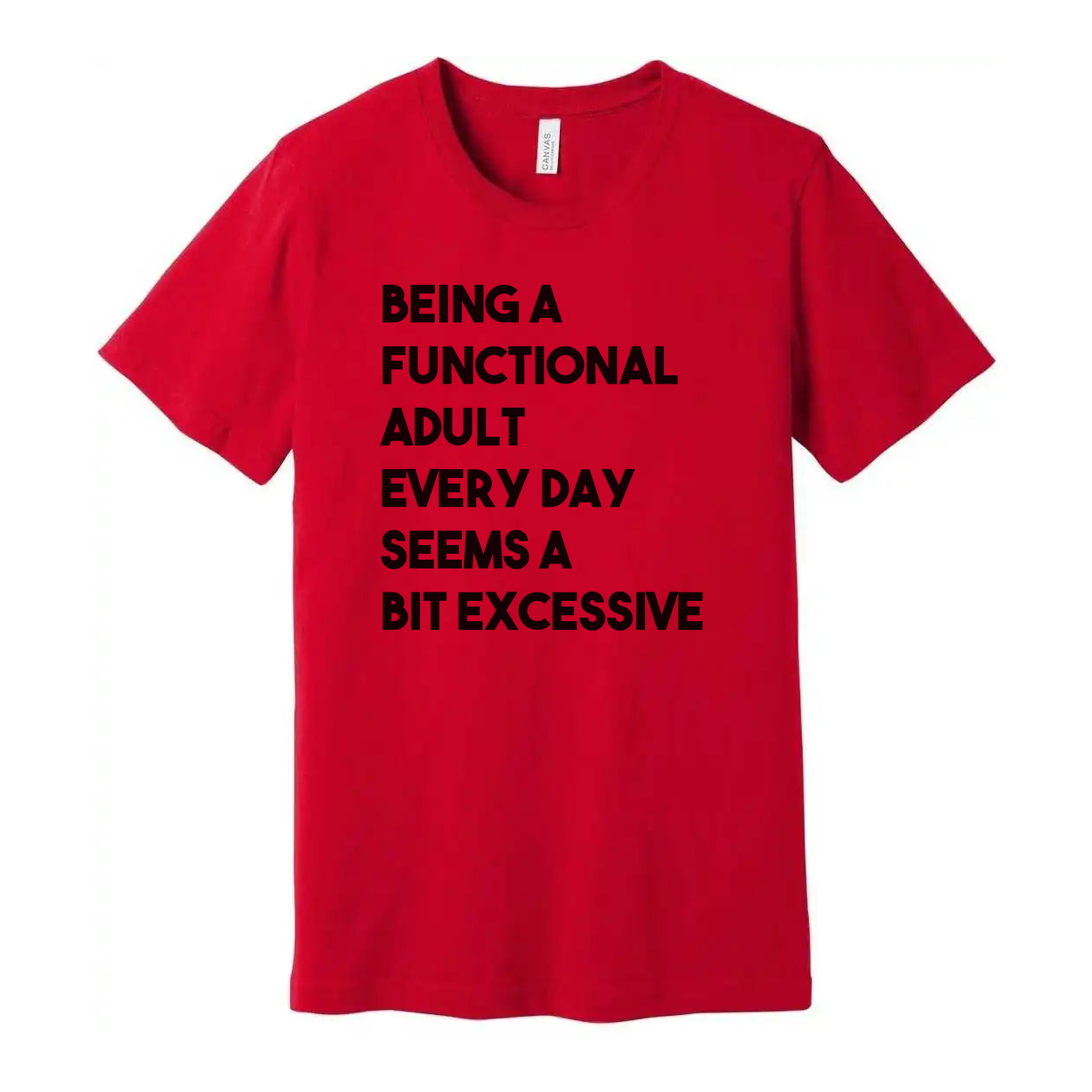 Being a Functional Adult Every Day Seems a Bit Excessive Tee