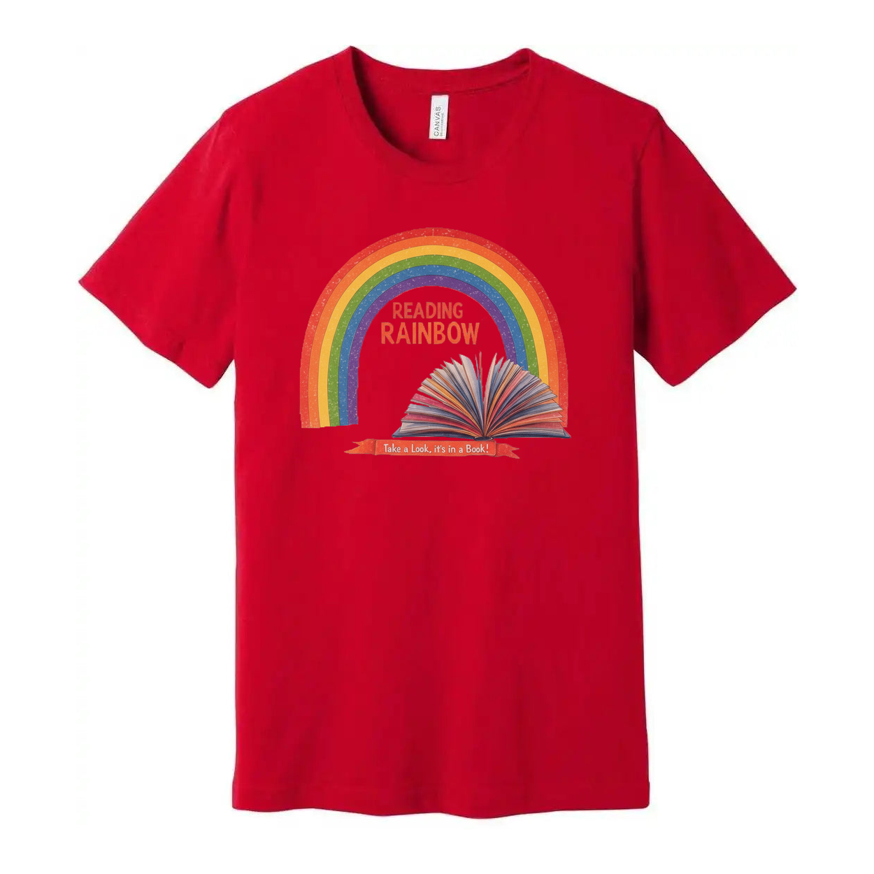 Reading Rainbow Take A Look Its In A Book Unisex Tee