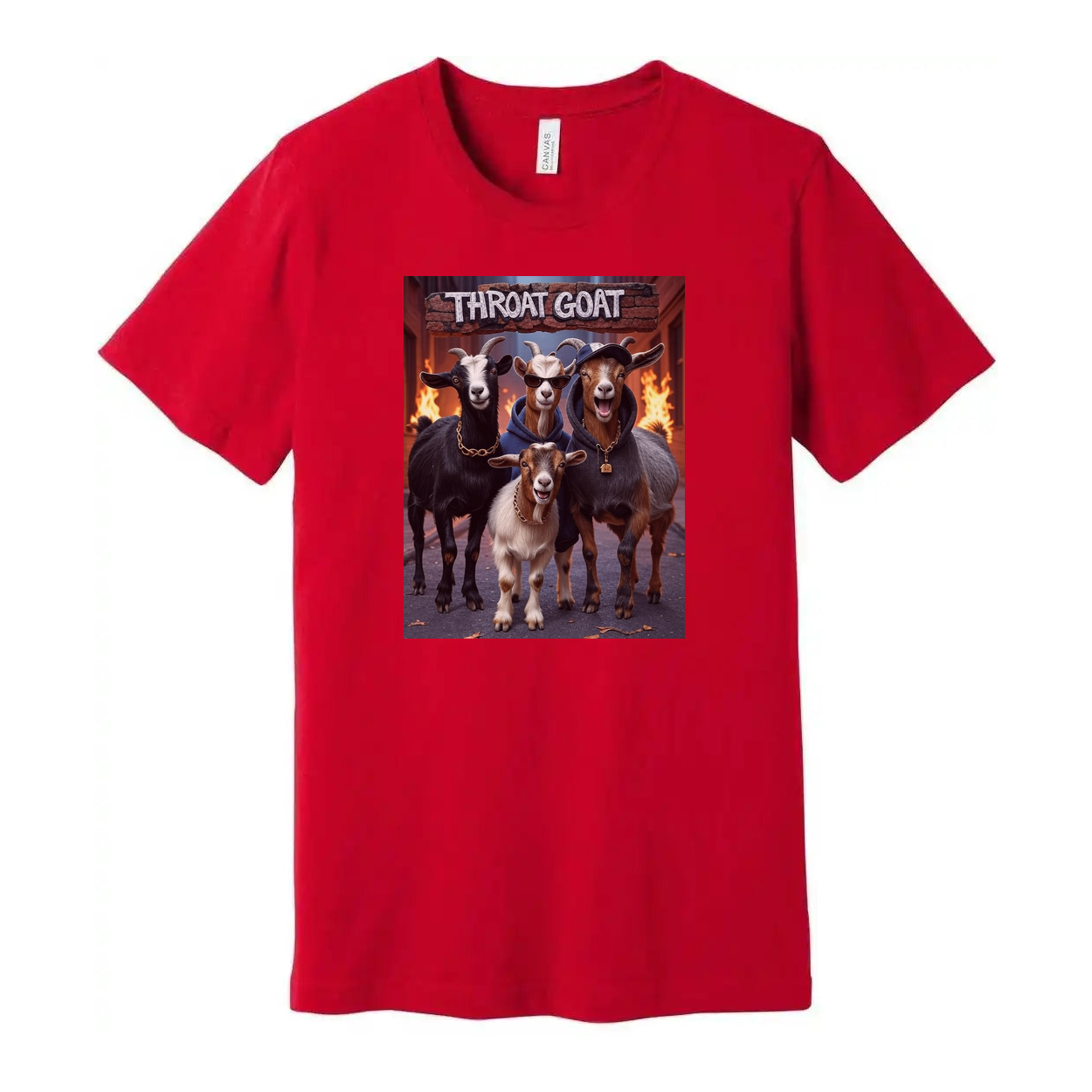 Throat Goat Unisex Graphic Tee Cotton Shirt Breathable