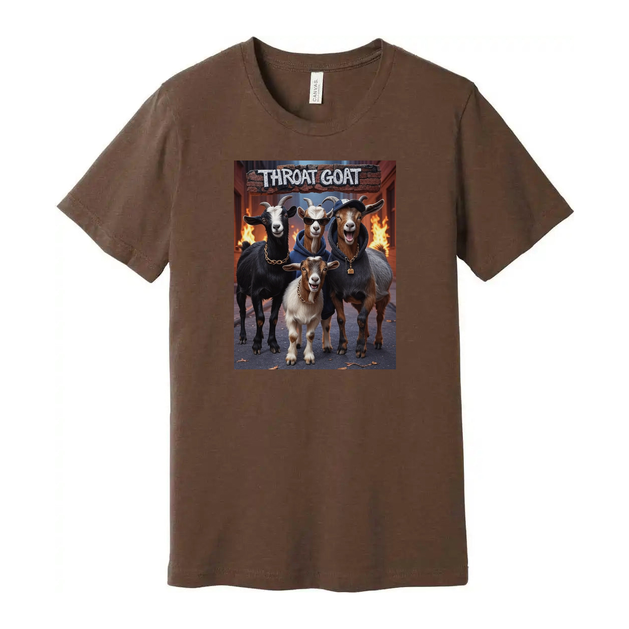 Throat Goat Unisex Graphic Tee Cotton Shirt Breathable