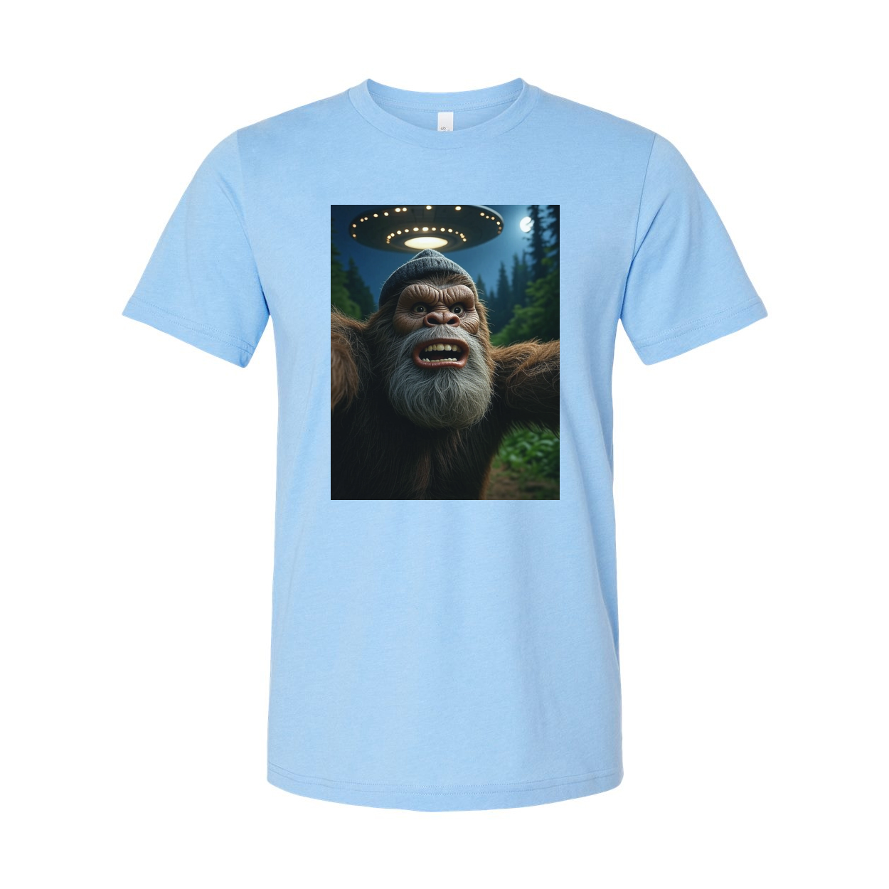 Bigfoot Sasquatch Selfie With Alien UFO Unisex T Shirt