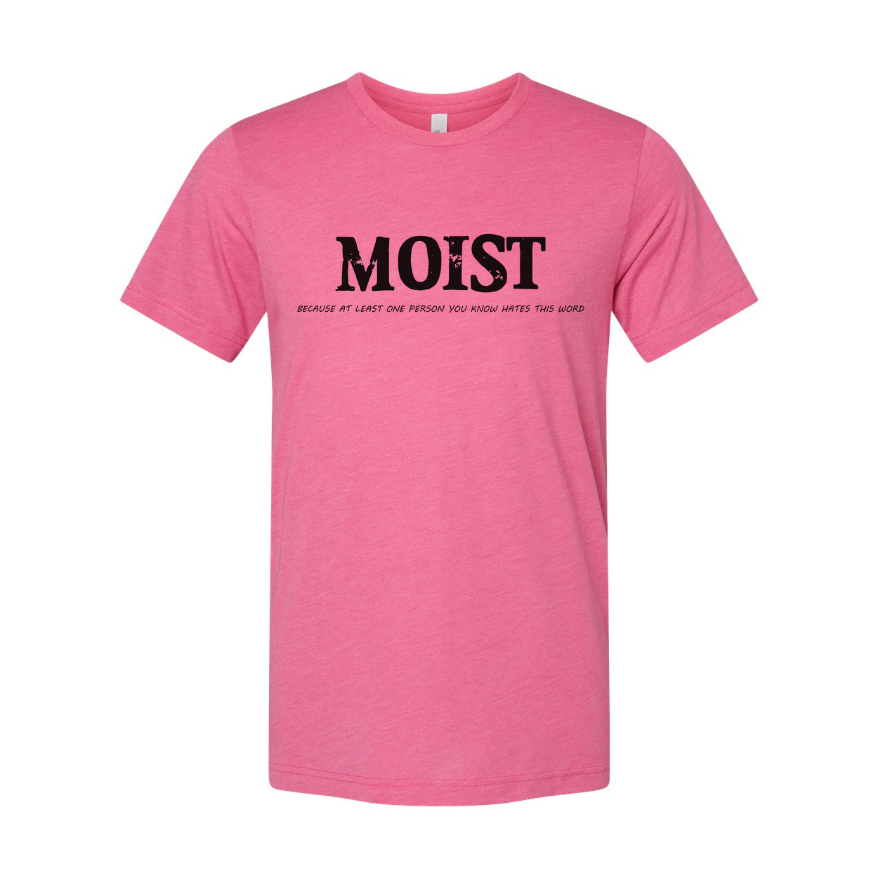 Moist Unisex Tee Hates This Word You Know Worldwide