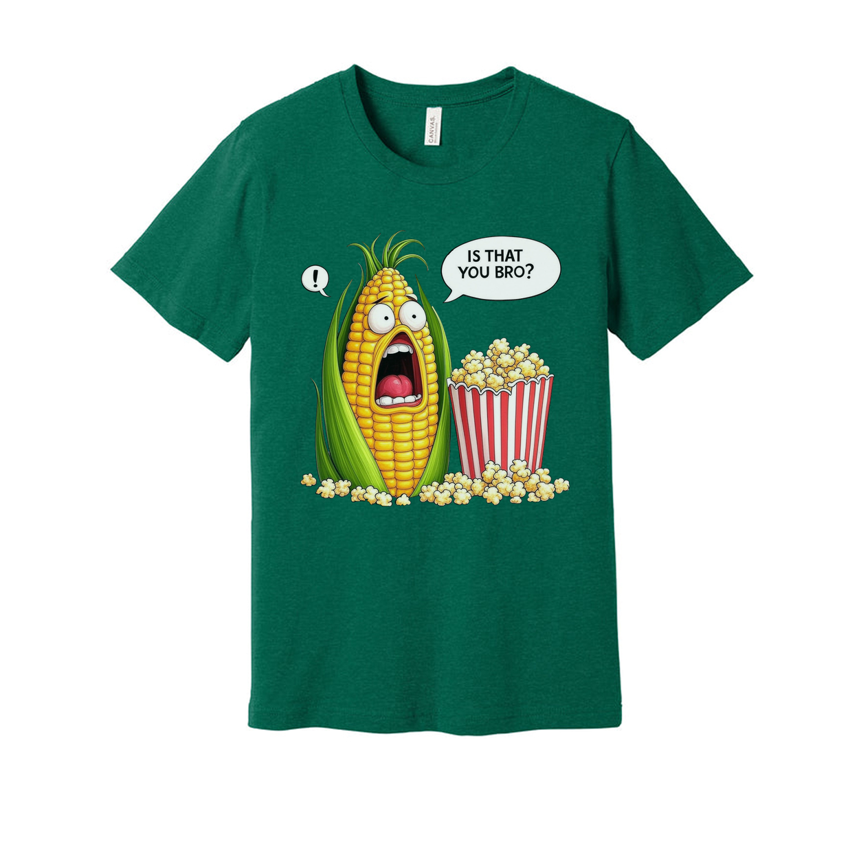 Is That You Bro Popcorn Unisex Graphic Casual Tee Shirt