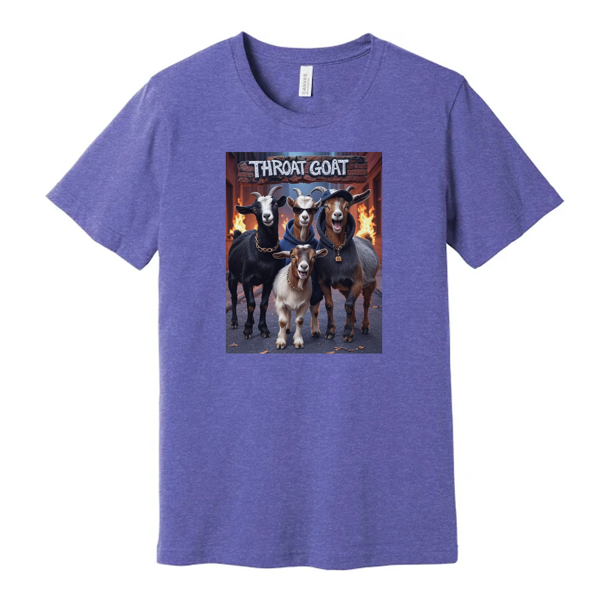 Throat Goat Unisex Graphic Tee Cotton Shirt Breathable