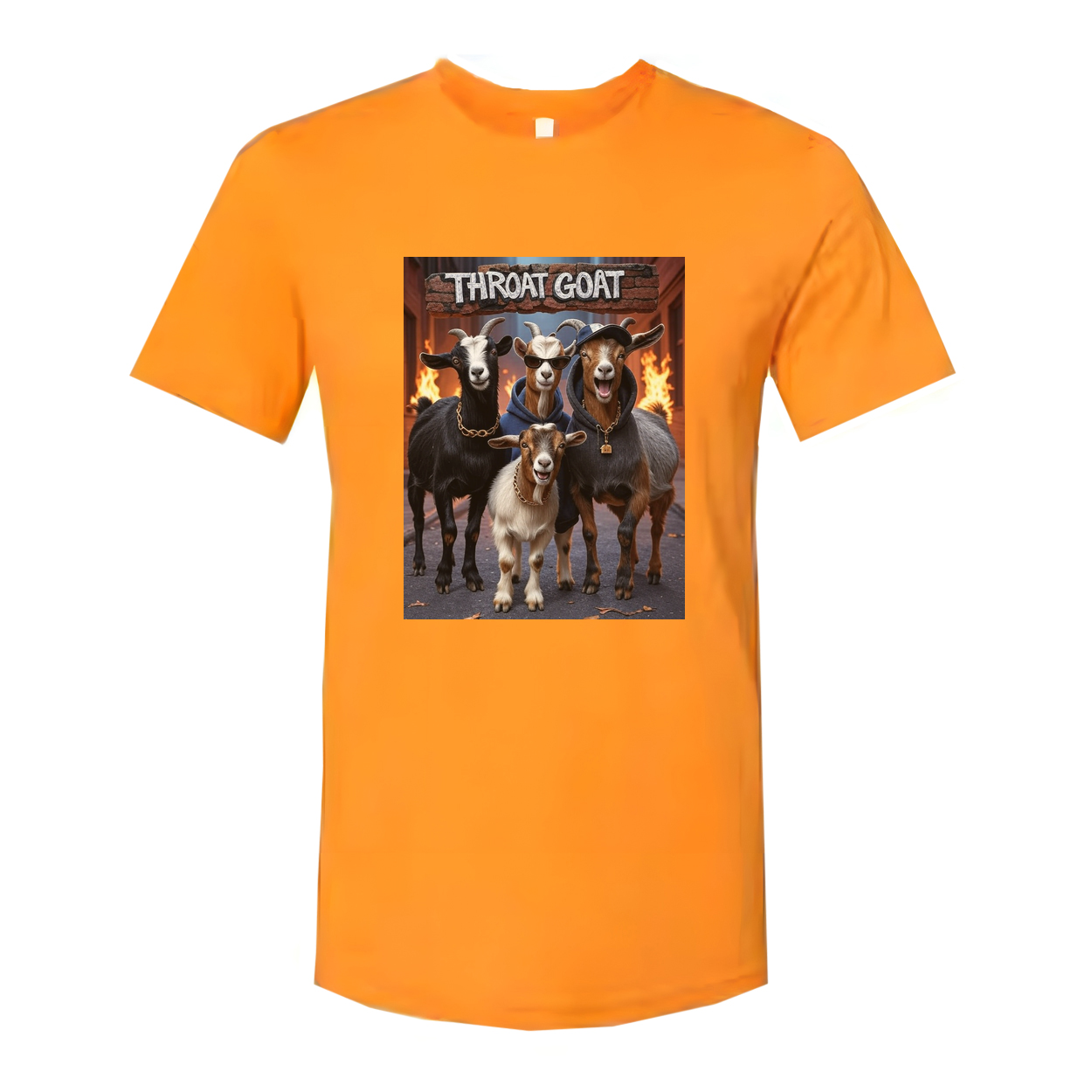 Throat Goat Unisex Graphic Tee Cotton Shirt Breathable