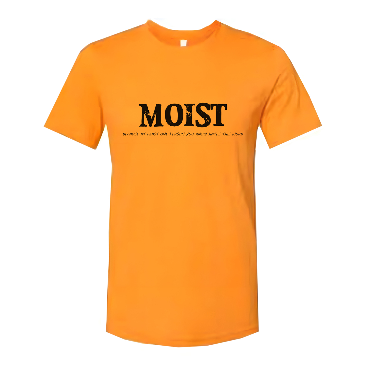 Moist Unisex Tee Hates This Word You Know Worldwide