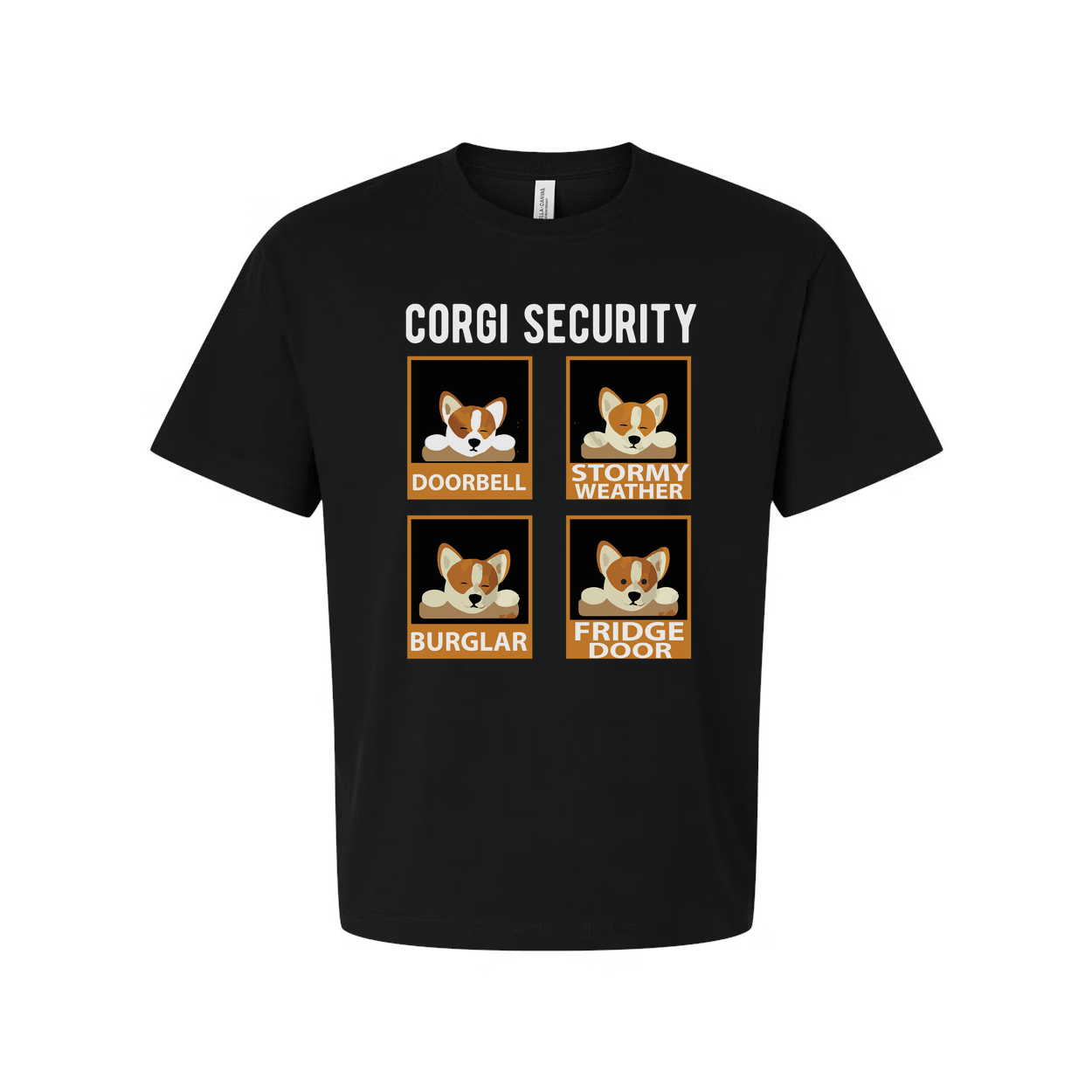 Corgi Security Unisex T Shirt Graphic Tee For Dog Lovers