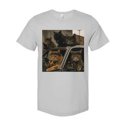 Gangster Cats Unisex T Shirt Graphic Tee For Men Women