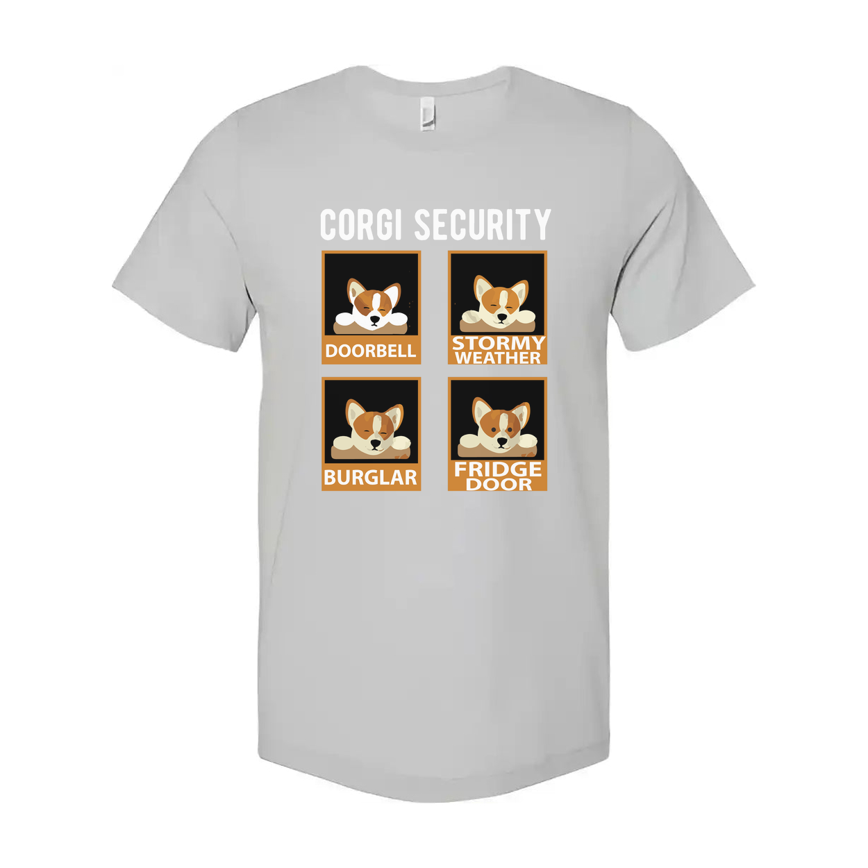 Corgi Security Unisex T Shirt Graphic Tee For Dog Lovers