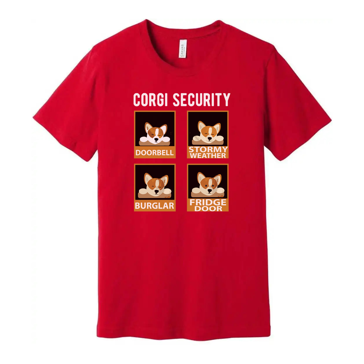 Corgi Security Unisex T Shirt Graphic Tee For Dog Lovers