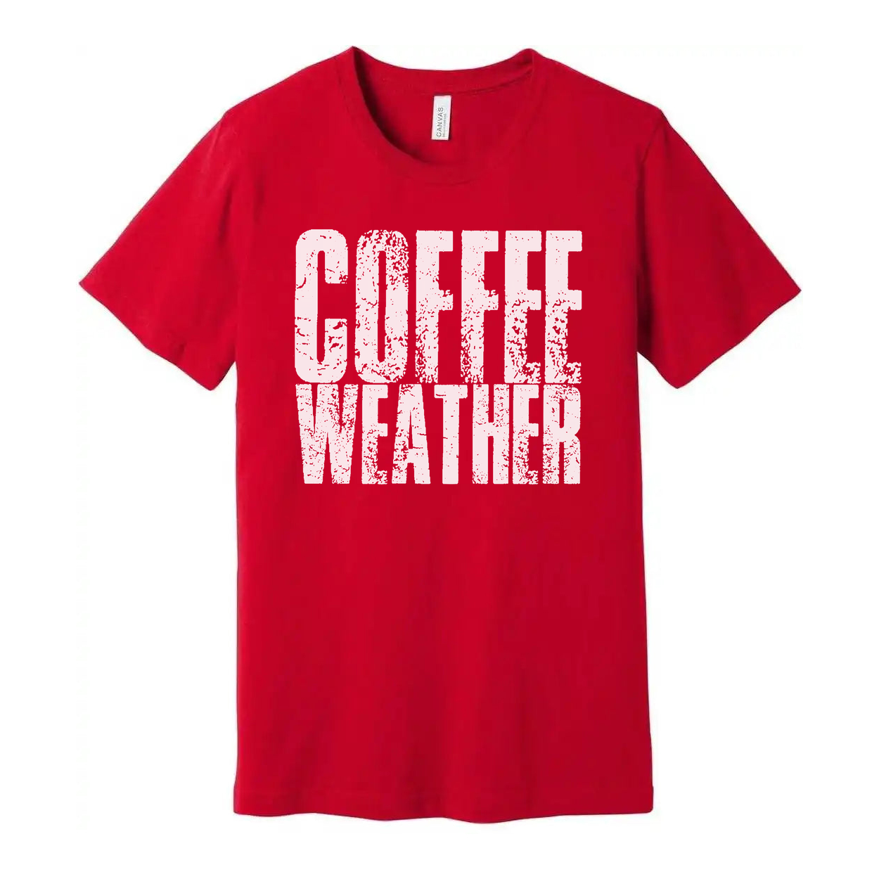 Coffee Weather Unisex T Shirt Graphic Tee For Coffee Lovers