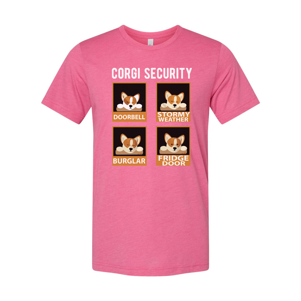 Corgi Security Unisex T Shirt Graphic Tee For Dog Lovers