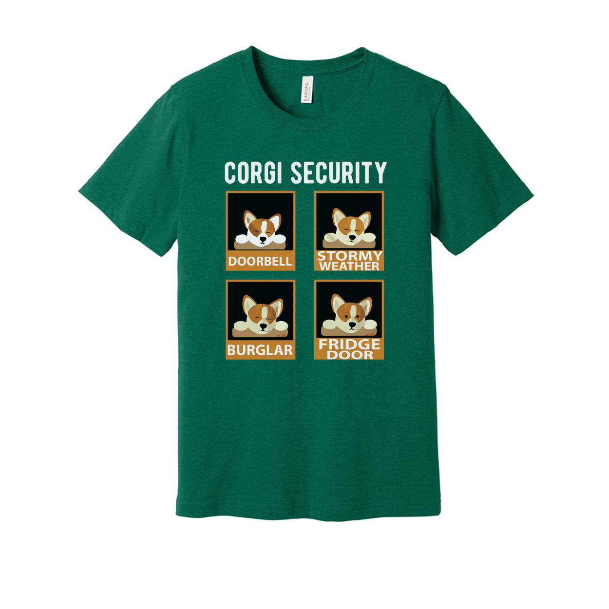 Corgi Security Unisex T Shirt Graphic Tee For Dog Lovers
