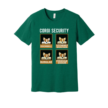 Corgi Security Unisex T Shirt Graphic Tee For Dog Lovers