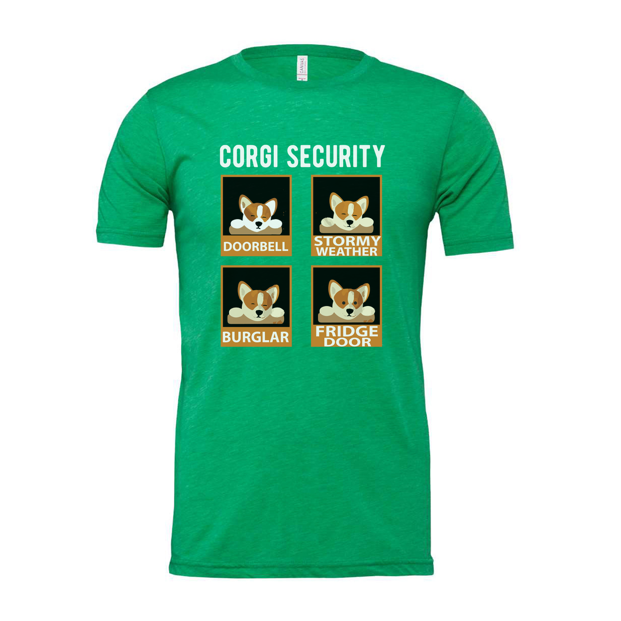 Corgi Security Unisex T Shirt Graphic Tee For Dog Lovers