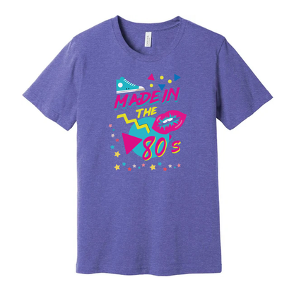 Made In The 80s Unisex T Shirt Classic Retro Tee Collection