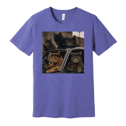 Gangster Cats Unisex T Shirt Graphic Tee For Men Women