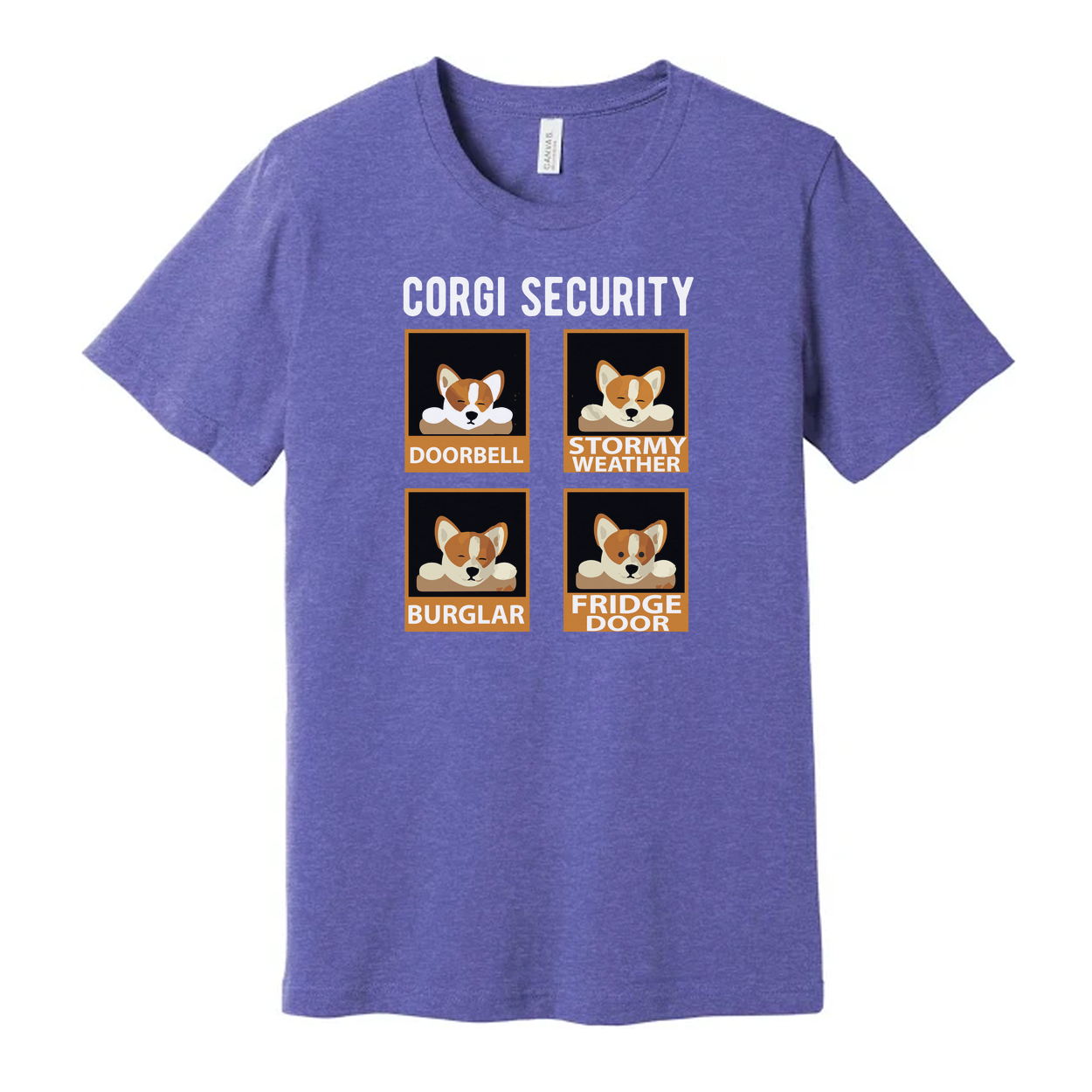 Corgi Security Unisex T Shirt Graphic Tee For Dog Lovers