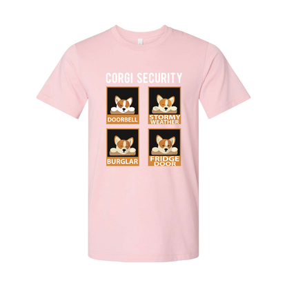 Corgi Security Unisex T Shirt Graphic Tee For Dog Lovers