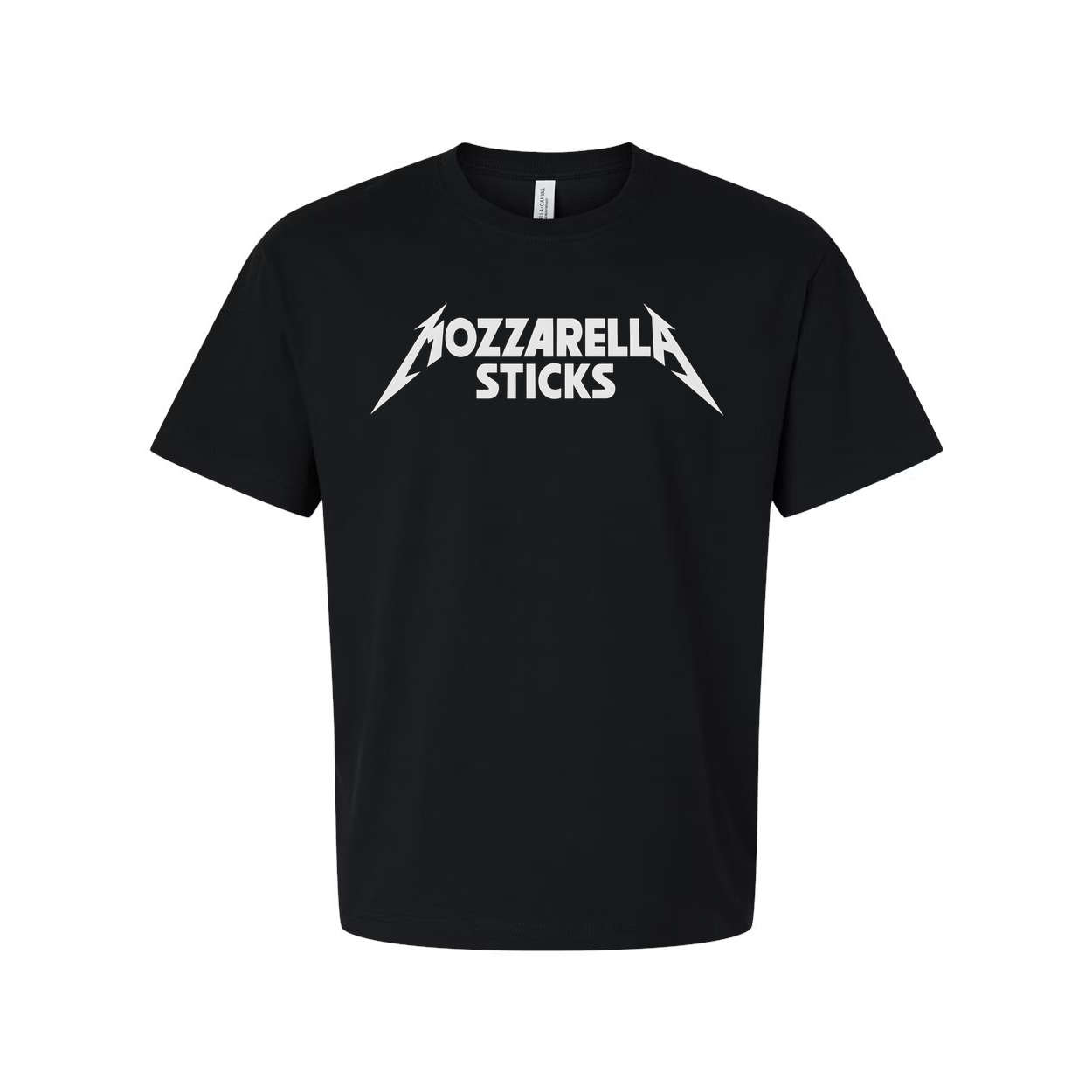 Mozzarella Sticks Unisex Graphic Tee Short Sleeve Black