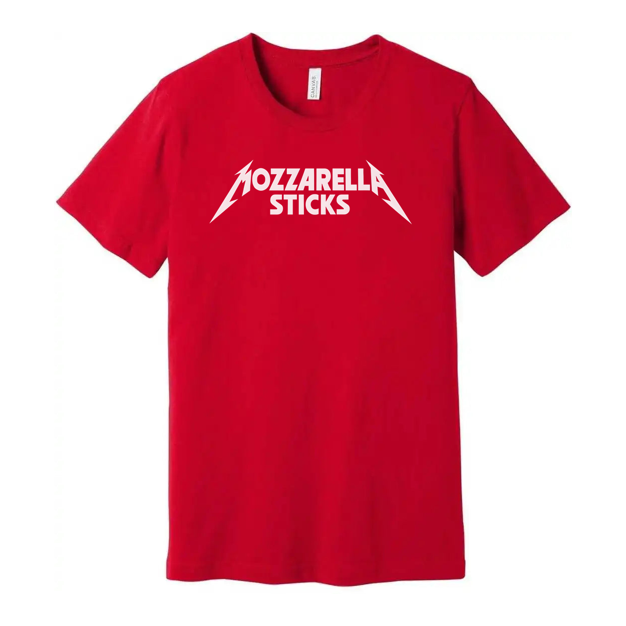 Mozzarella Sticks Unisex Graphic Tee Short Sleeve Black