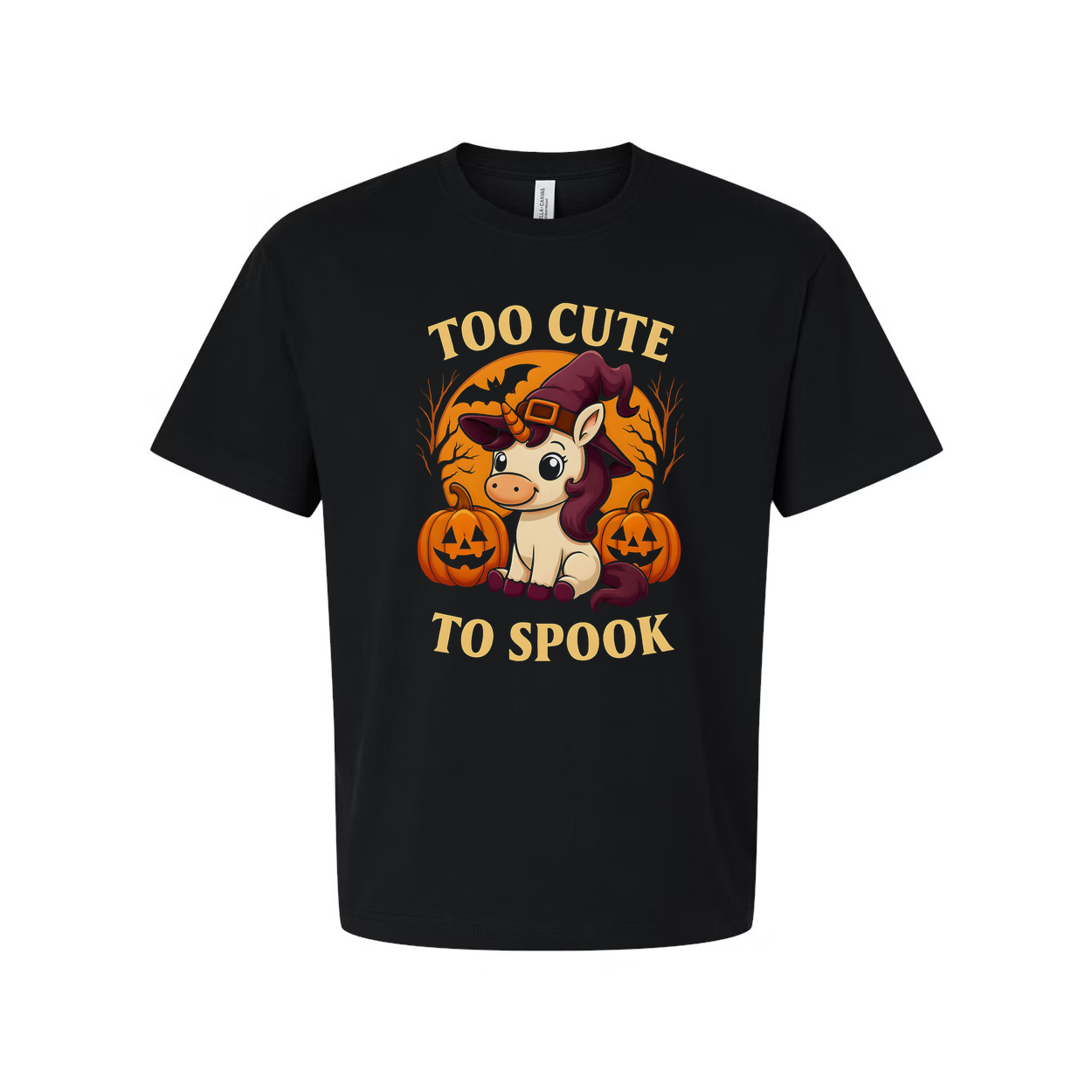 Too Cute to Spook Unisex Halloween Graphic Tee Shirt
