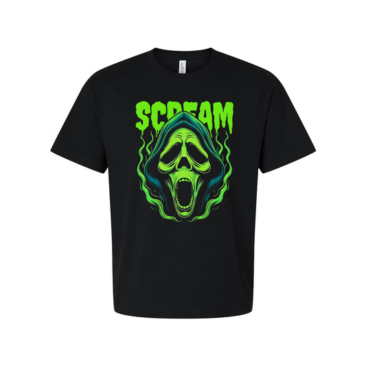 Ghostface Horror Neon Scream Unisex Graphic T Shirt