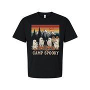 Camp Spooky Ghosts Vintage Camping Adventure Unisex Shirt