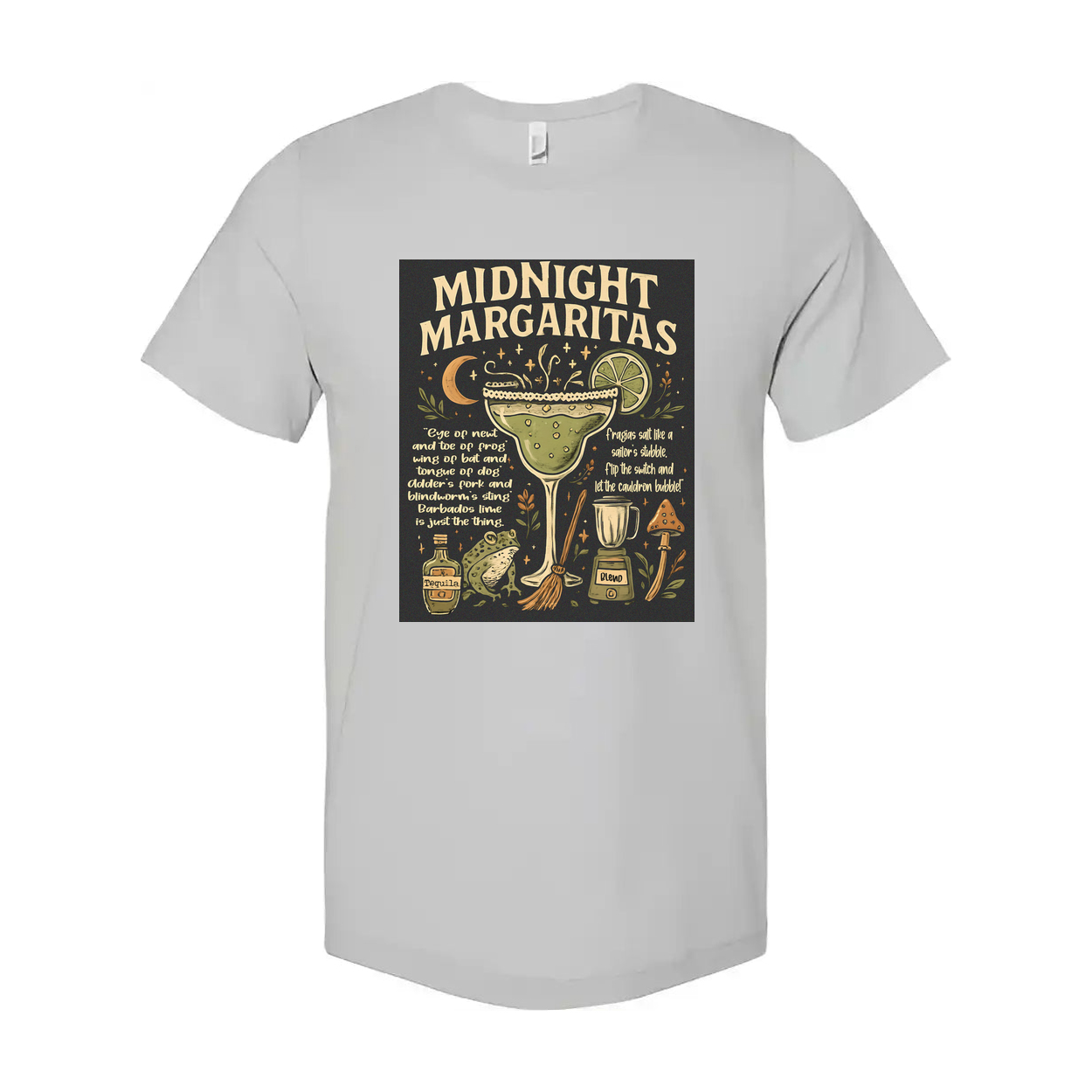 Midnight Margarita Glass Quotes Unisex T Shirt On Black