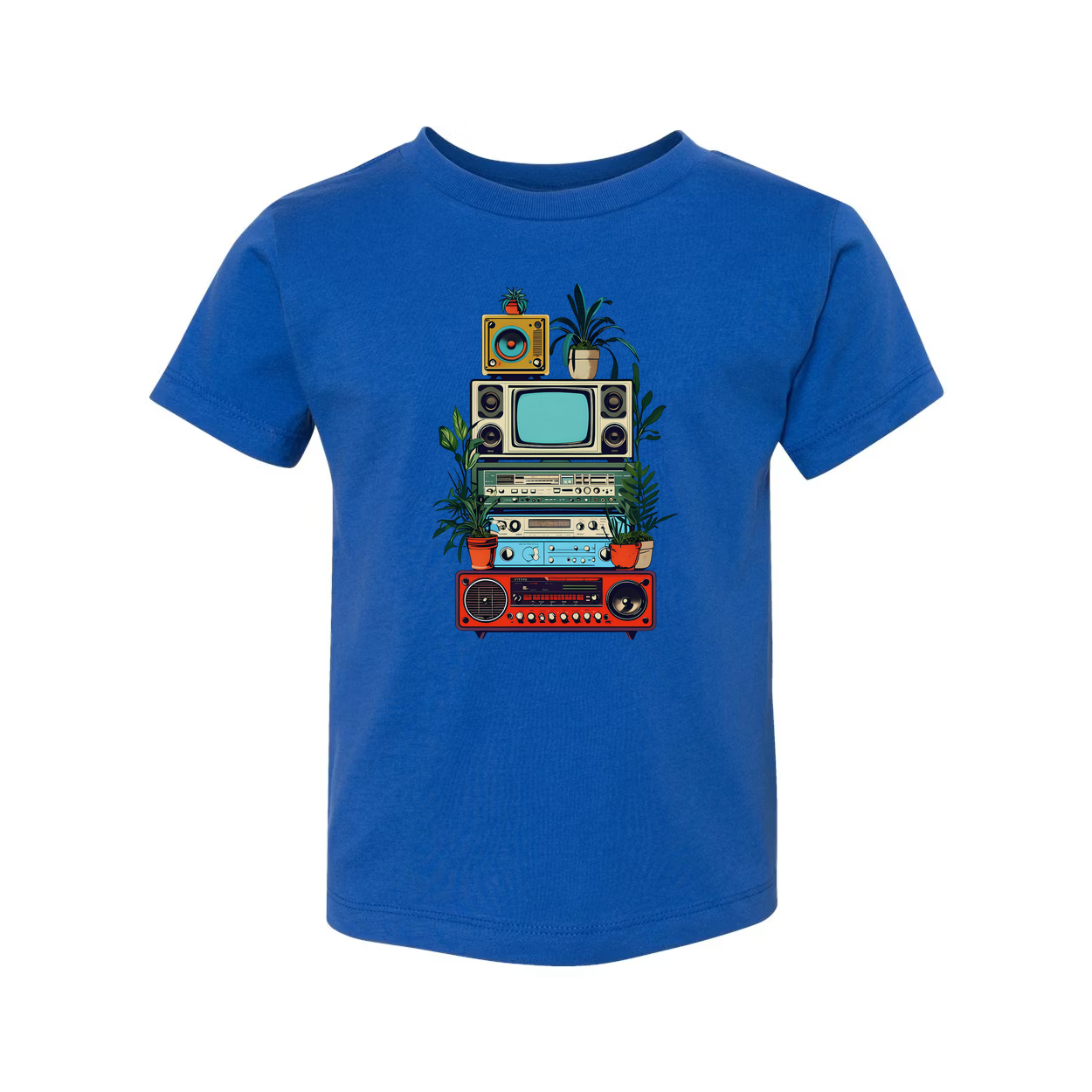 Vintage Electronics Stack Retro Unisex T Shirt Graphic Tee
