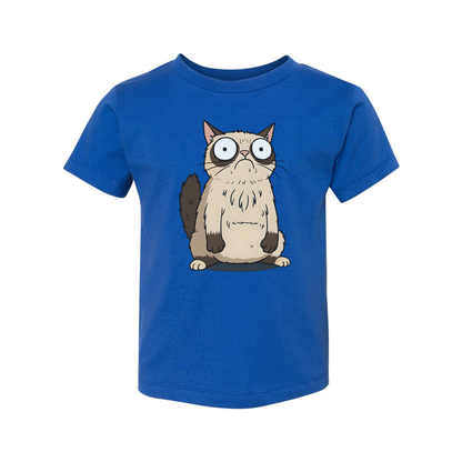 Surprised Cartoon Cat Unisex T Shirt Graphic Tee Design